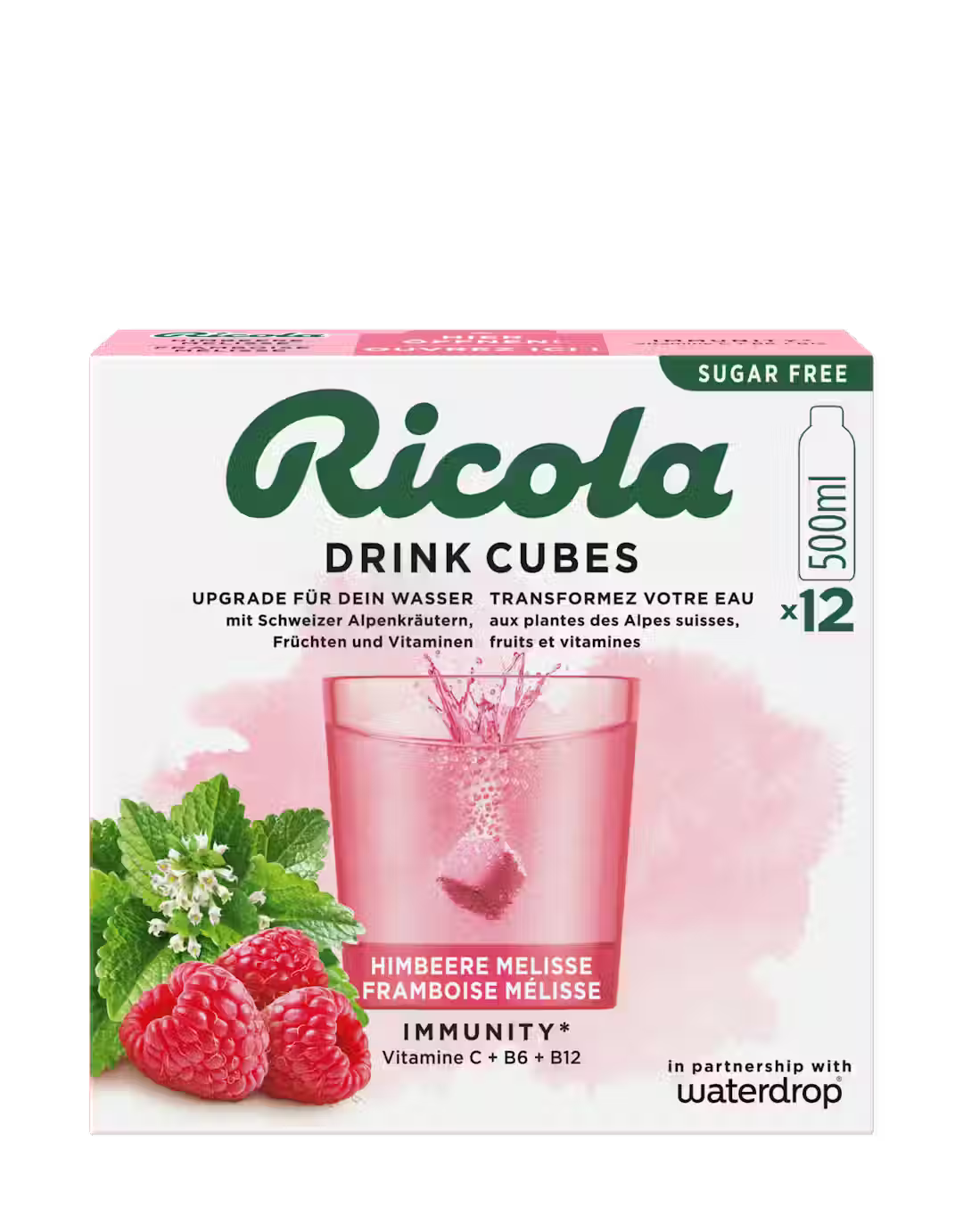 Ricola Drink Cubes Himbeere Melisse