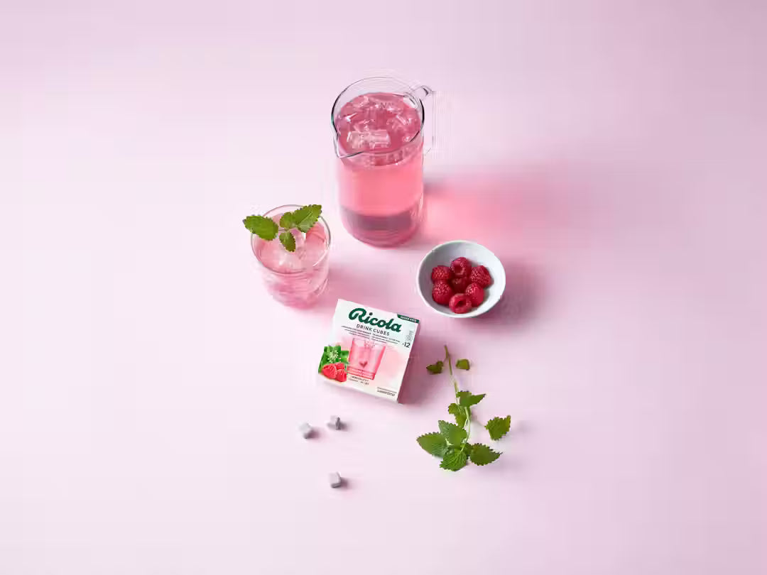 Ricola Drink Cubes Himbeere Melisse
