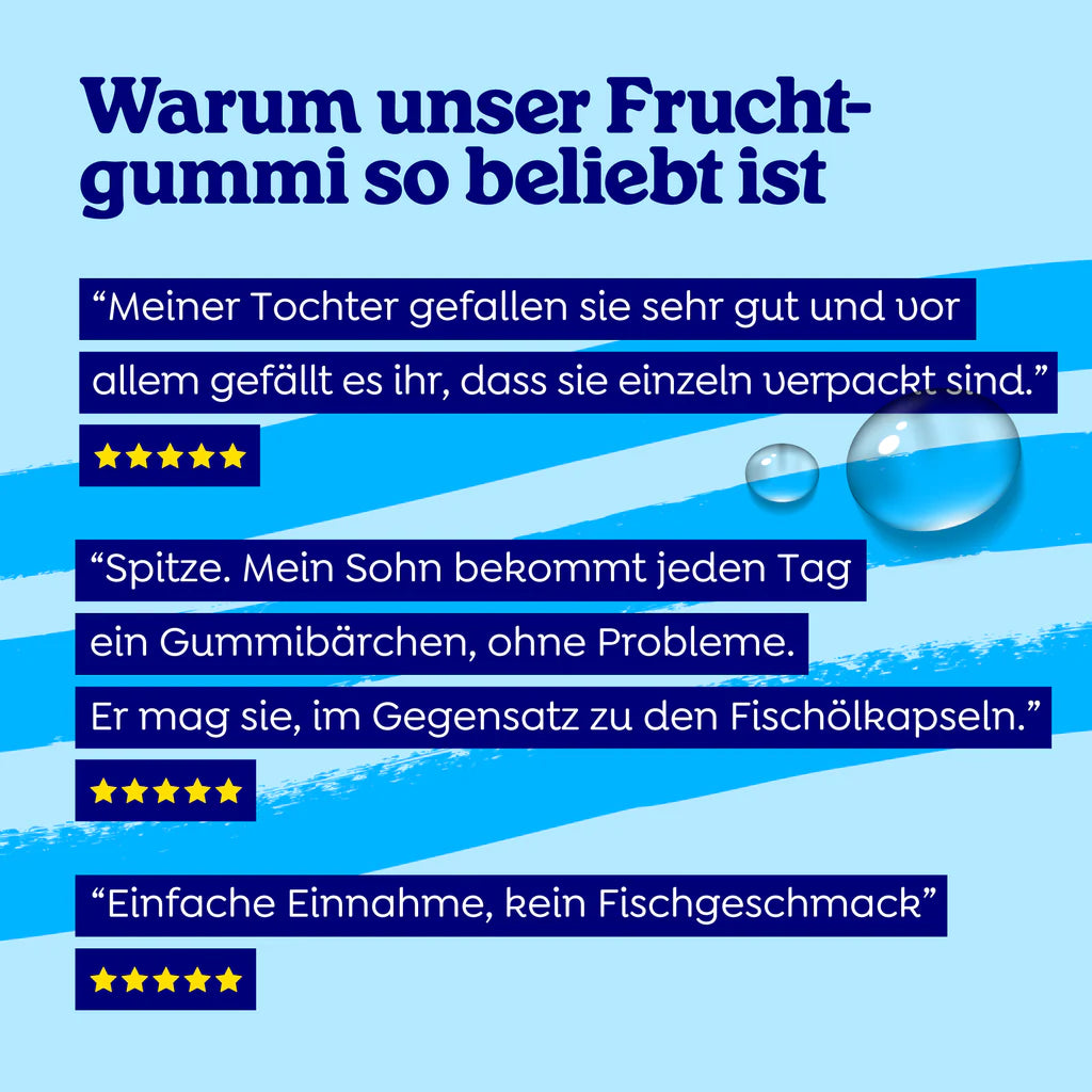 Arctic Blue Omega-3-Gummis DHA + EPA mit Vitamin D3 - MSC (30 Gummibärchen) - Jetzt vorbestellen lieferbar ab 22.4.25