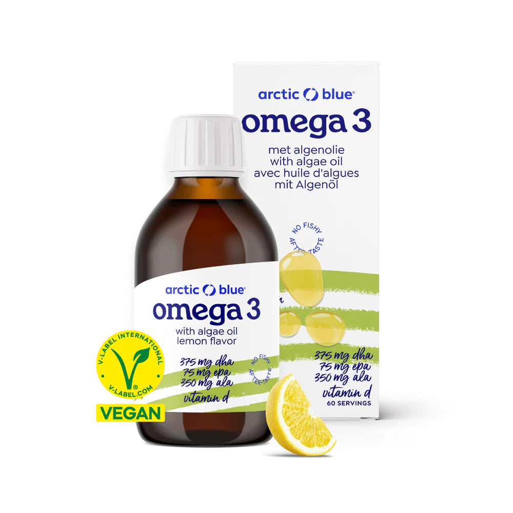 Arctic Blue Omega 3 Algenöl DHA + EPA und Hanfsamenöl ALA mit Vitamin D3 - Erhältlich ab 15.6.26