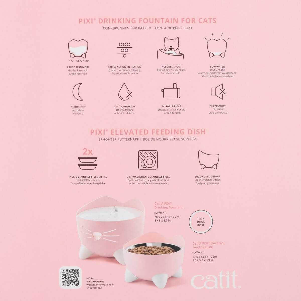 Catit Pixi Fountain Combo Kit Automat für Katzen