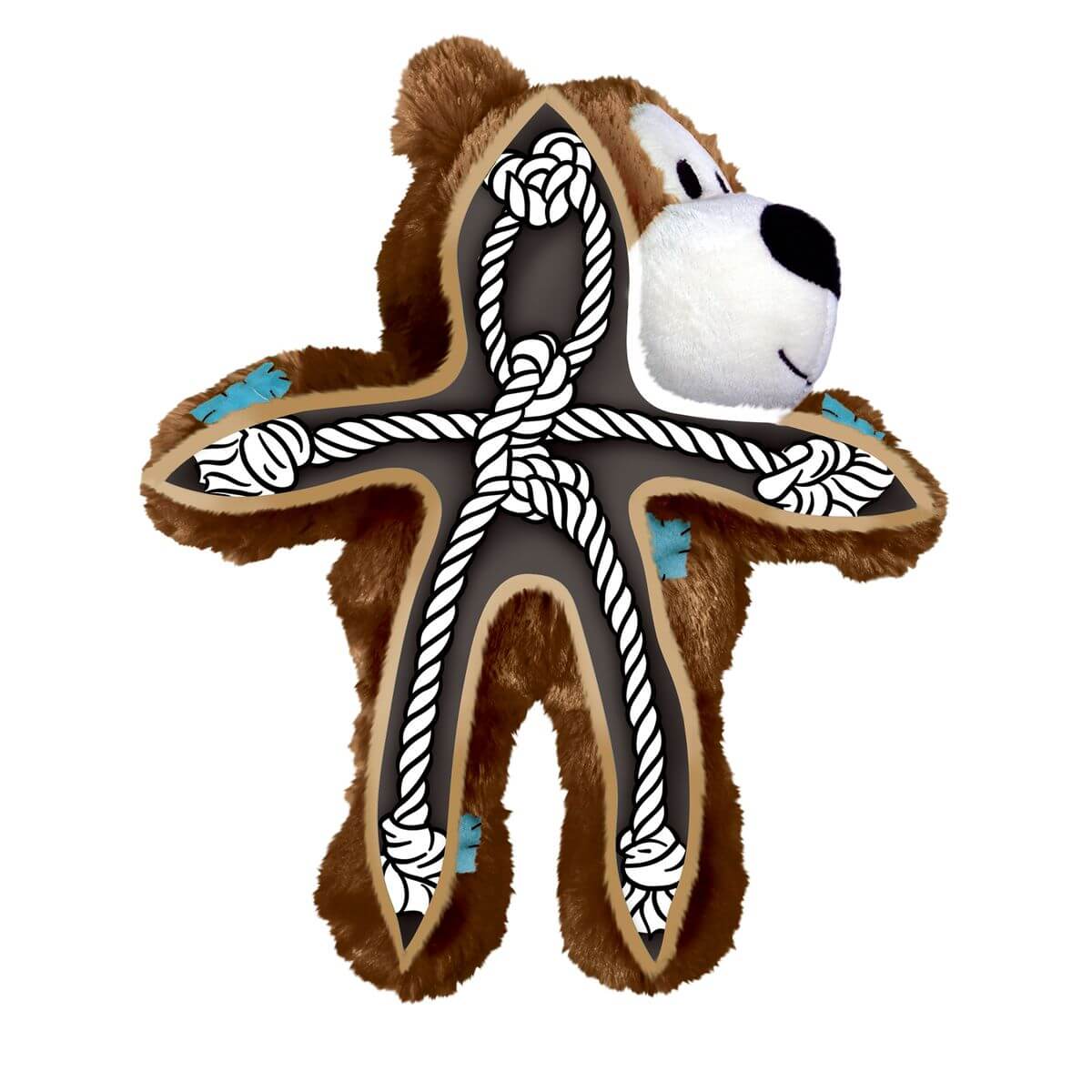 KONG Wild Knots Sport Bear Spanien Kuscheltier für Hunde