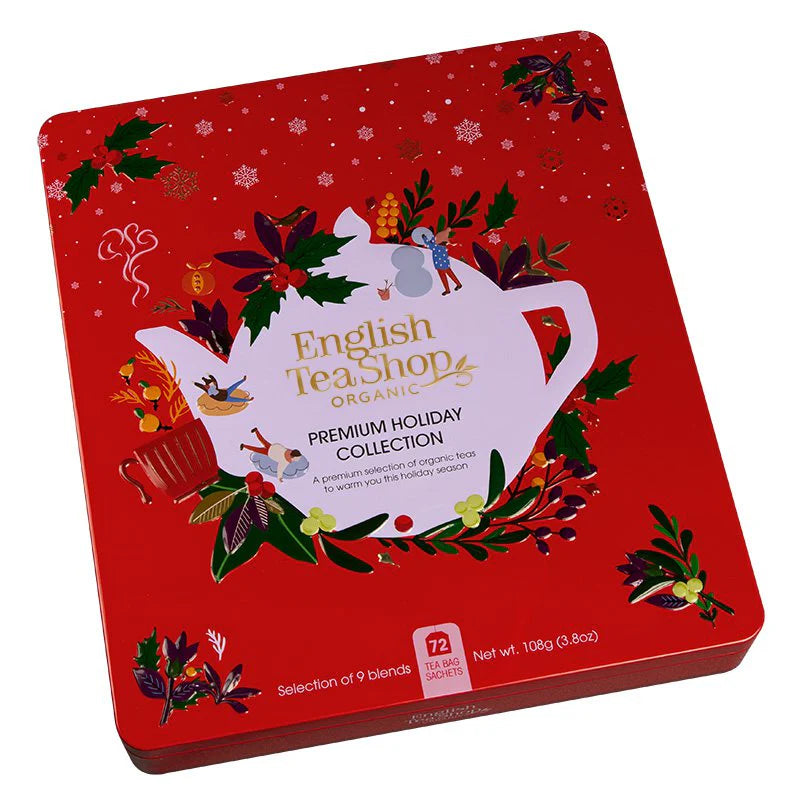 English Tea Shop Germany- BIO Wintertee in Metalldose - Rot -72 Beutel