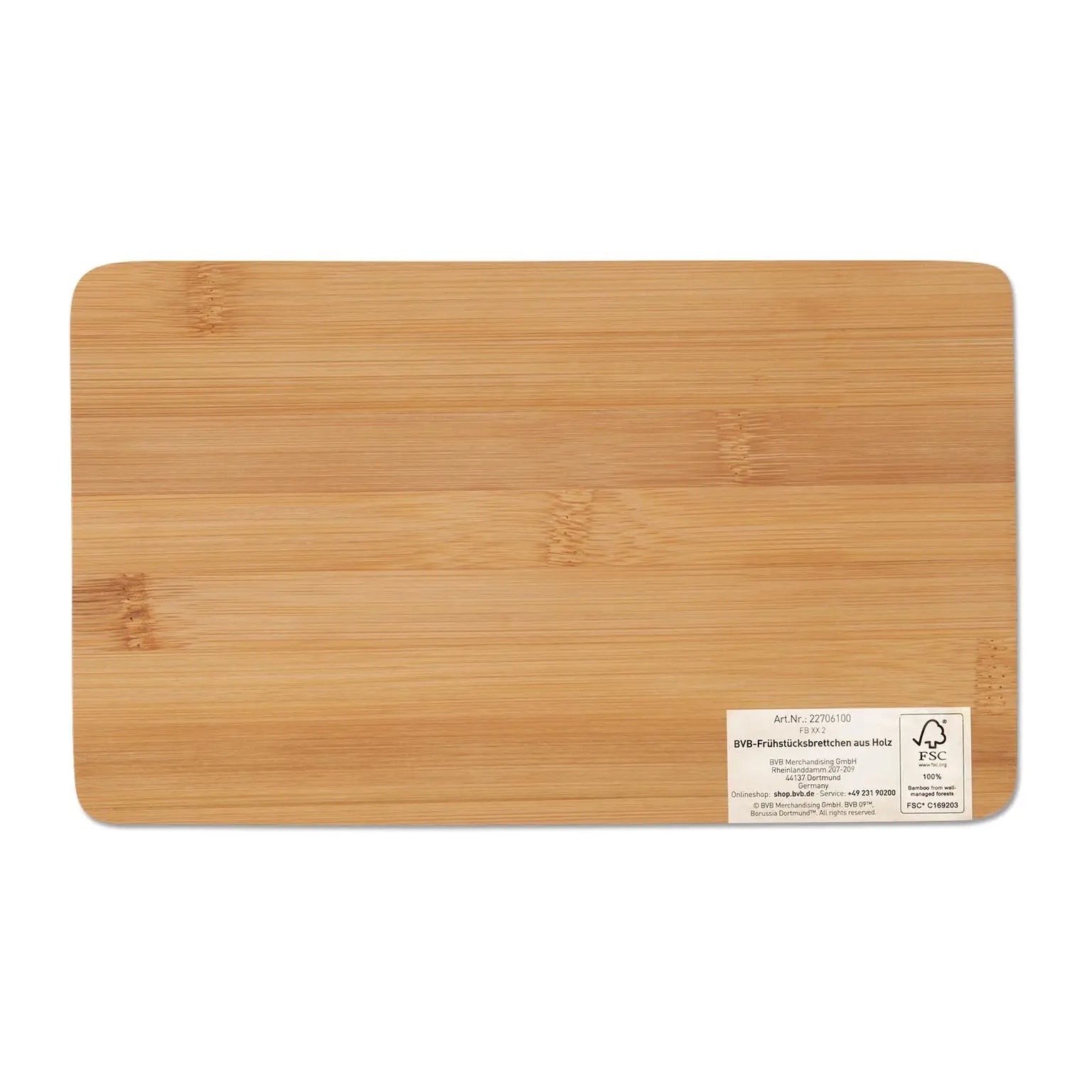 BVB Frühstücksbrettchen aus Holz (2 Stück)