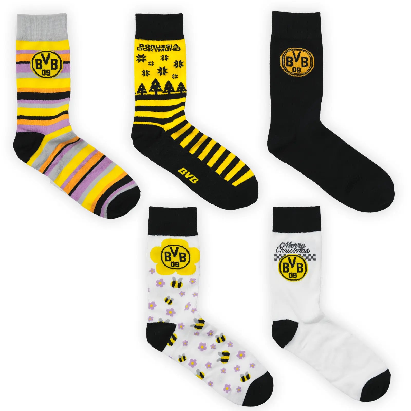 BVB Socken Adventskalender - Grösse: one size - Jetzt vorbestellen erhältlich ab 1.11.2025