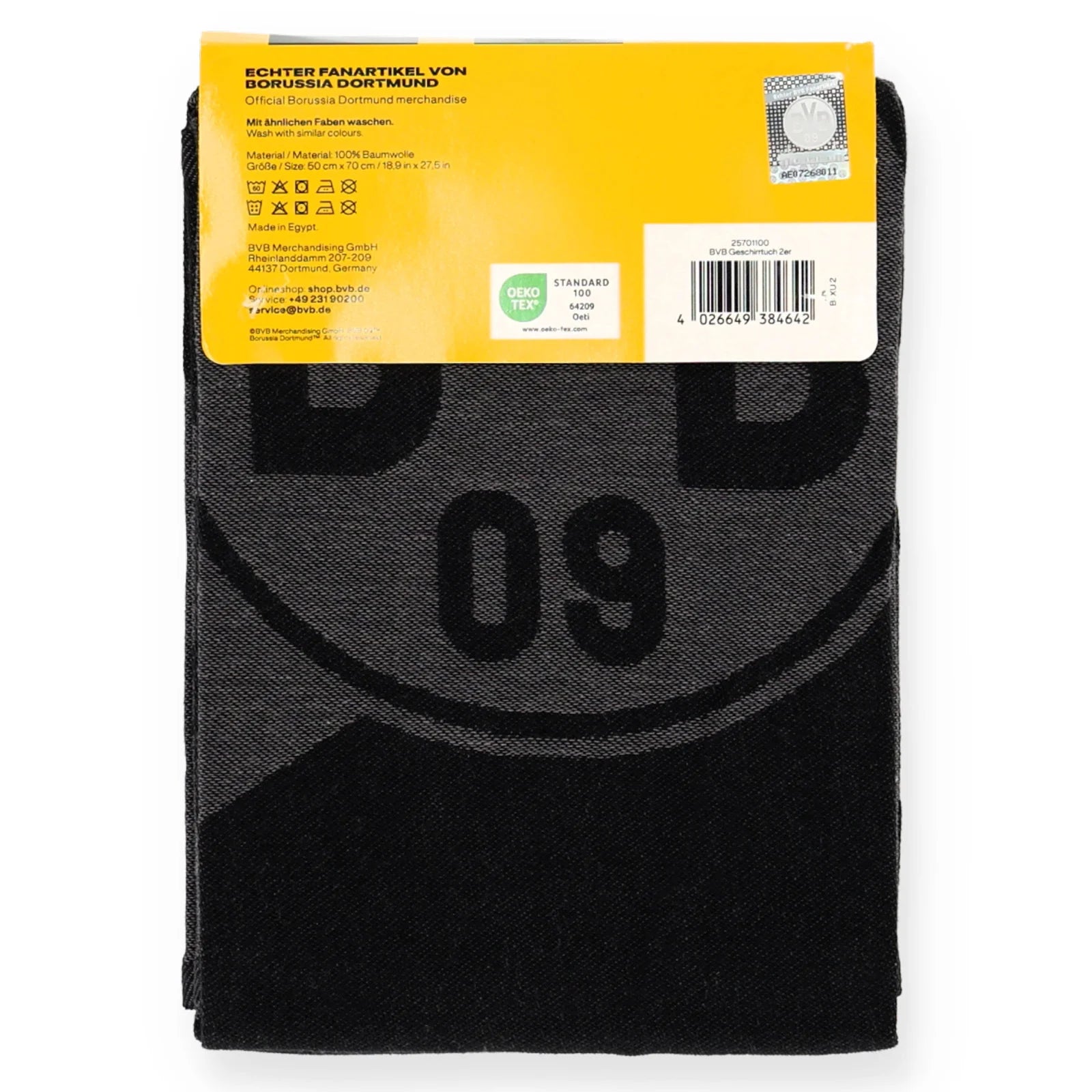 BVB Geschirrtücher Borussia Dortmund 2er Set - Jetzt vorbestellen erhältlich ab 1.1.2026