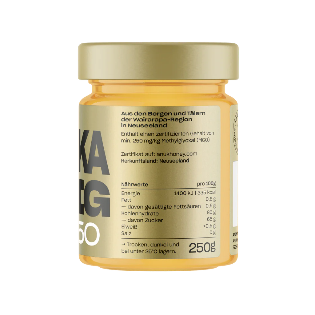 ANUK Premium Manuka Honig MGO250: 250g
