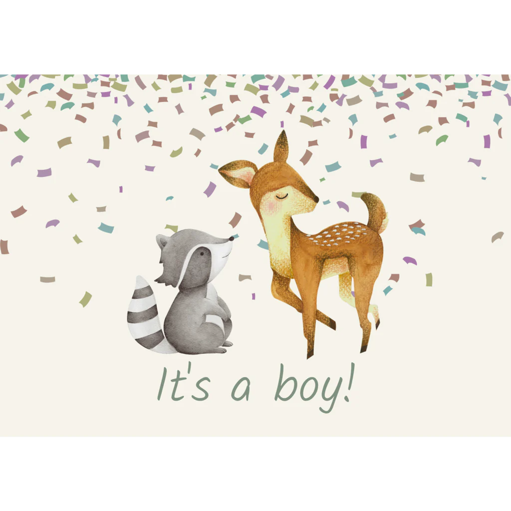 Grusskarte | Rammelaartje | It´s a boy!