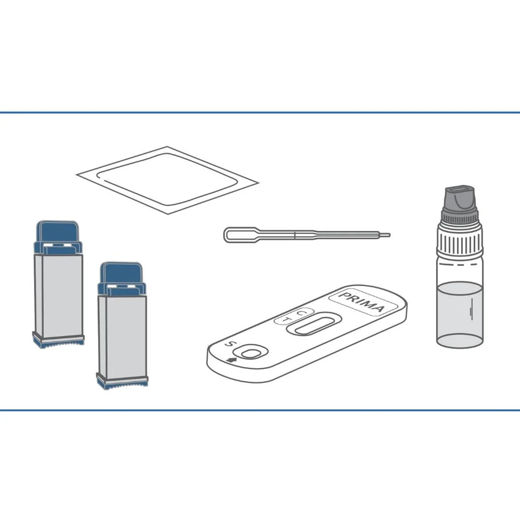 PRIMA | C-Reaktives Protein Home Test | Schneller Selbsttest zum semiquantitativen Nachweis von C-Reaktivem Protein (CRP)
