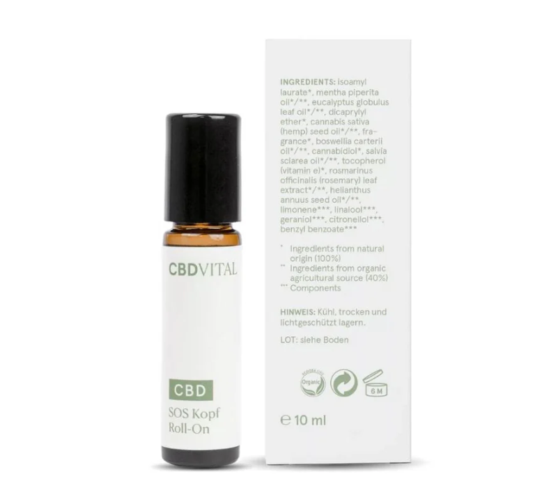 CBD SOS Kopf Roll-On I CBD Vital I Perfekt für unterwegs