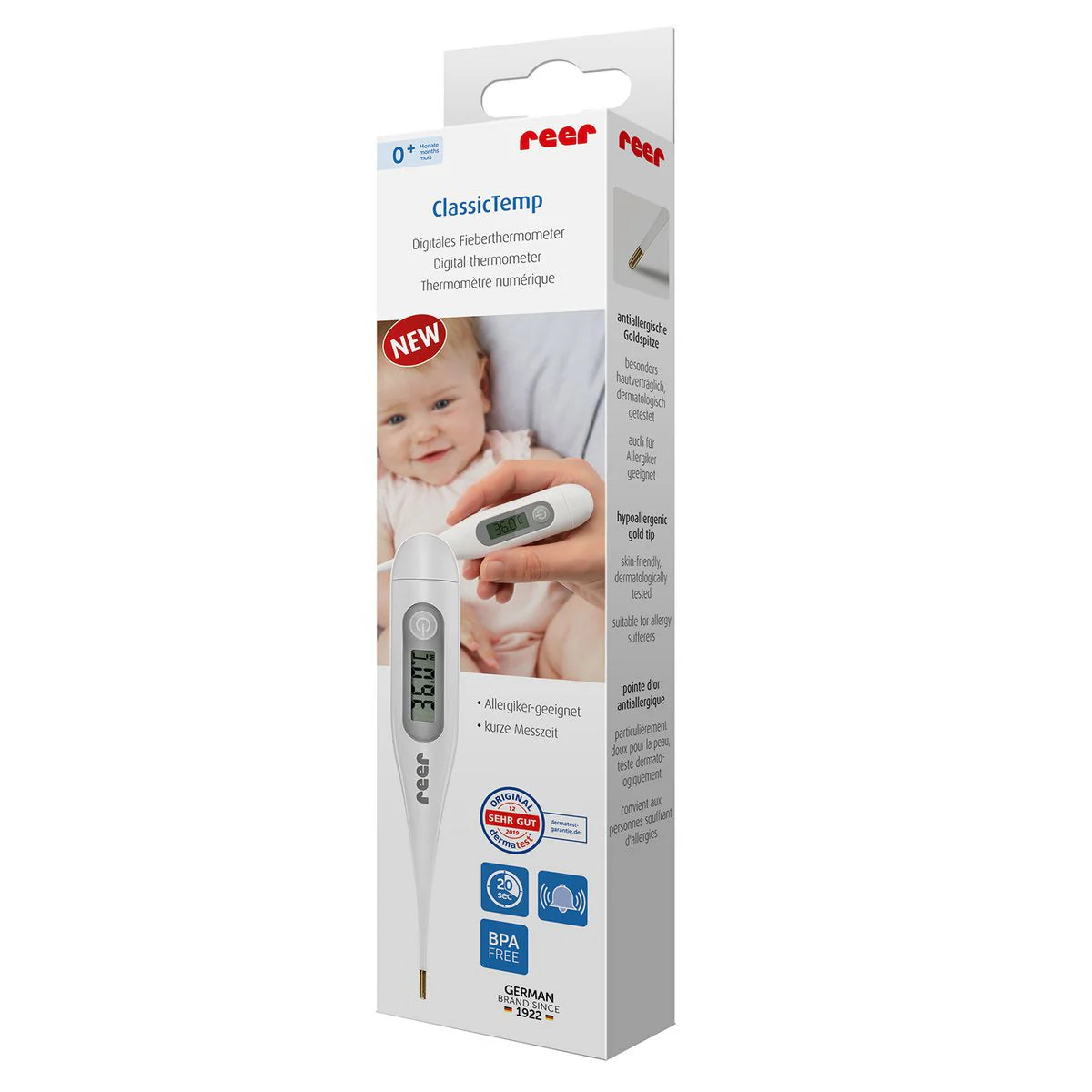 ClassicTemp - Digitales Fieber Thermometer Marke reer
