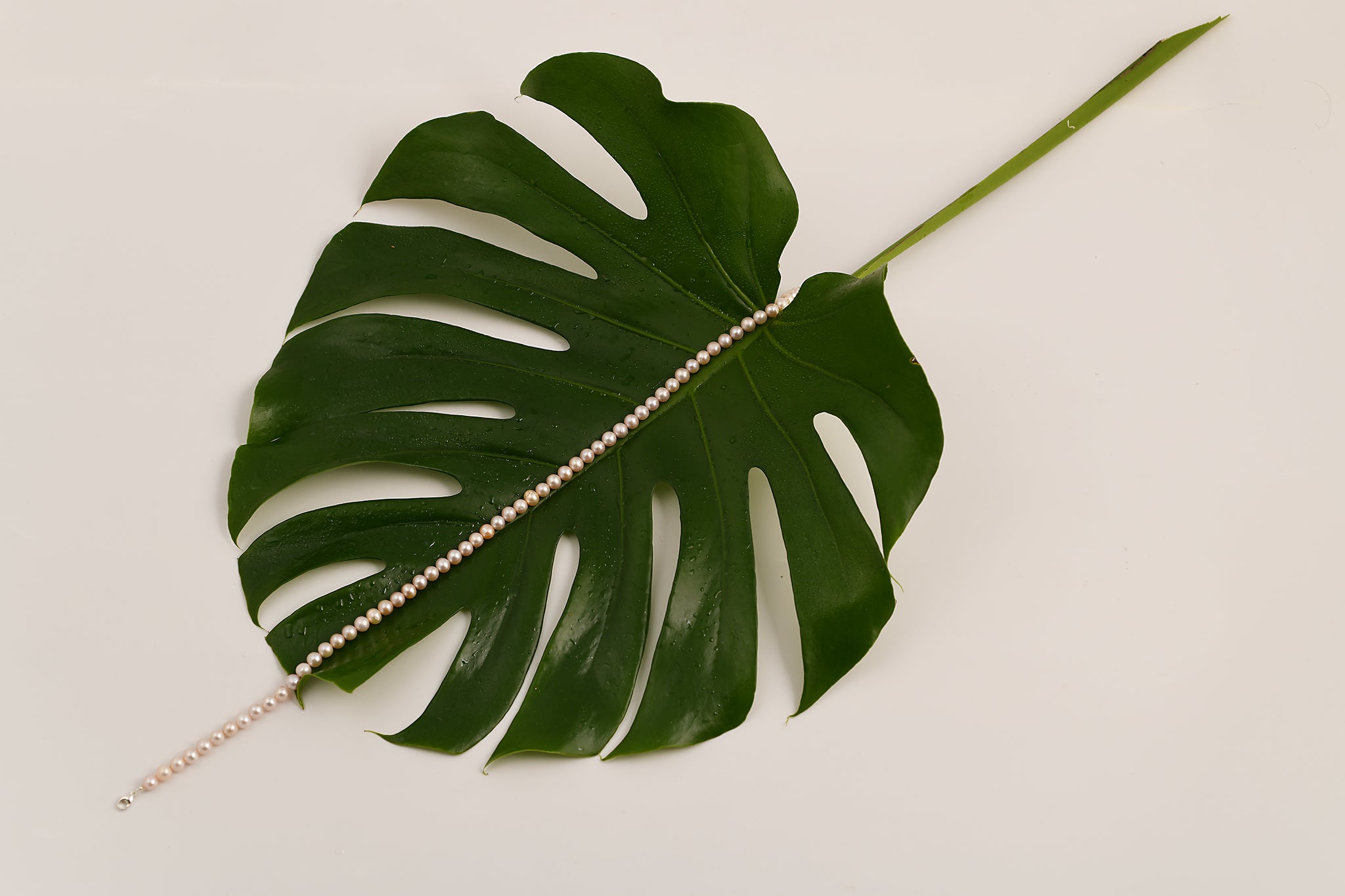 Collier de perles d'eau douce roses