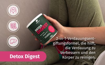 Nature's Finest I Detox Digest I 2-in-1 Verdauungs-Entgiftungsformel