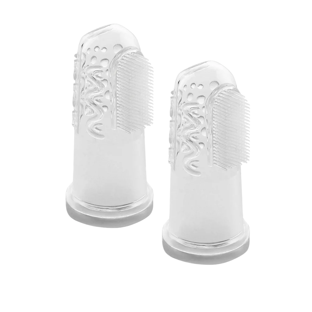 Silikon Fingerzahnbürste - 2 Stück Marke reer