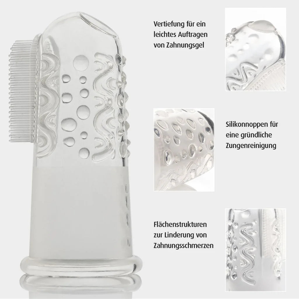 Silikon Fingerzahnbürste - 2 Stück Marke reer