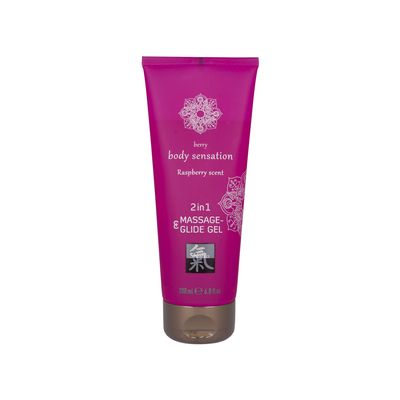 Massage & Gleitgel | Shiatsu | 2in1 Gel mit Himbeerduft