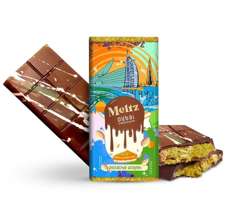 Meltz Original Dubai Schokolade - Pistazien knafeh - Made in UAE 200g
