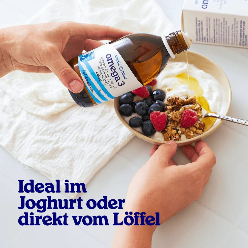 Arctic Blue Full Spectrum Omega 3 Fischöl mit Vitamin D - 150ml - Jetzt vorbestellen lieferbar ab 1.7.25