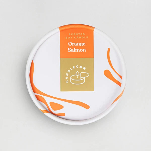 CandleCan | Kerzen Dose Orange Lachs | Duftkerze Orangenduft