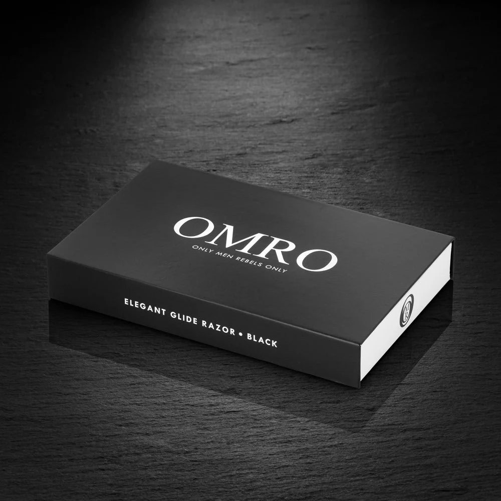 OMRO | RASIERER Elegant Glide | Rasierset schwarz | 5-Klingen Technologie + Trimmklinge