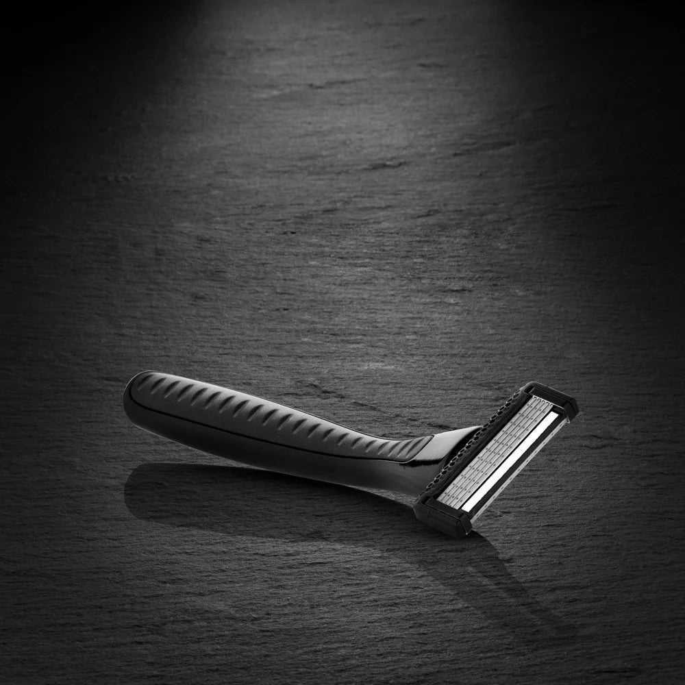OMRO | RASIERER Elegant Glide | Rasierset schwarz | 5-Klingen Technologie + Trimmklinge