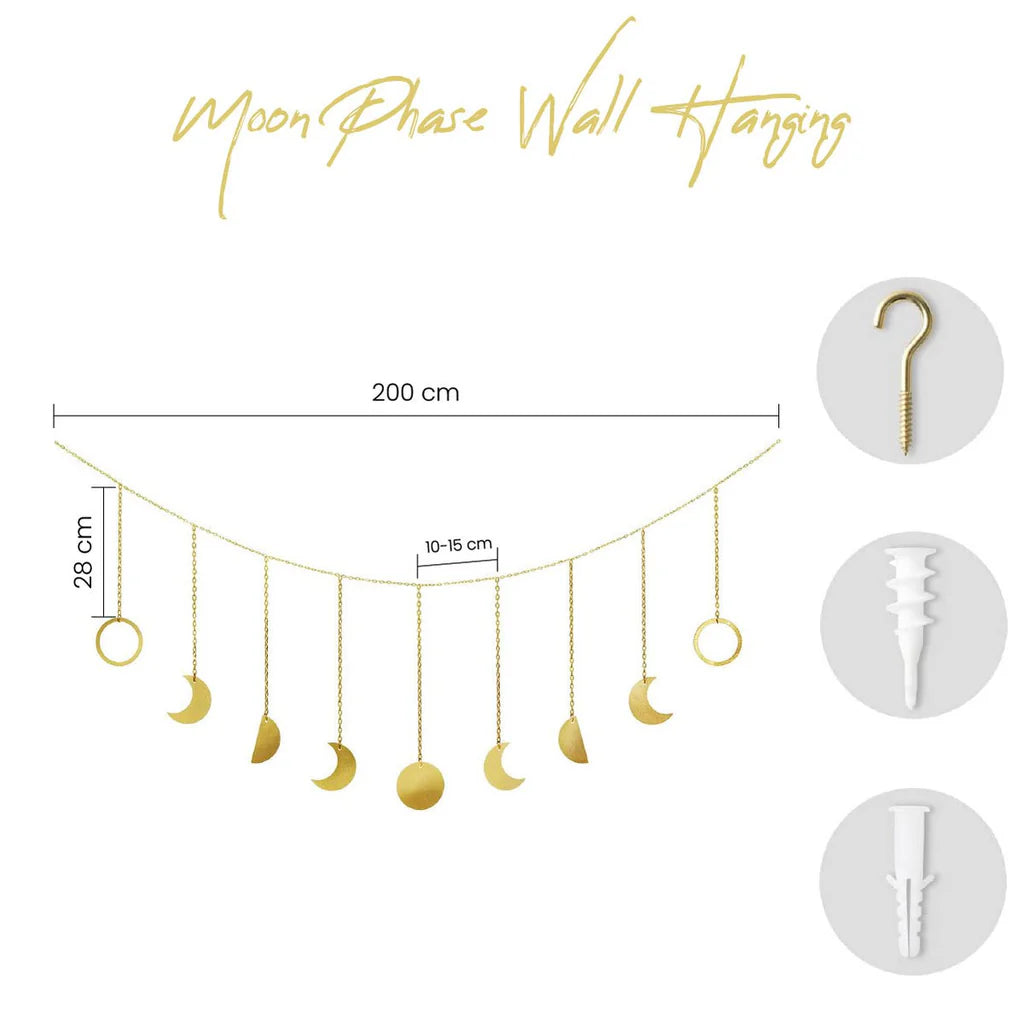 Décoration de chambre | Accros au yoga | Décoration murale phases de lune