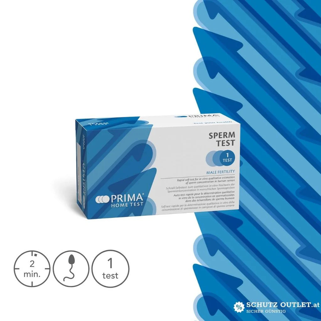 PRIMA | Spermien Home Test | Schneller Selbsttest zum qualitativen In-vitro-Nachweis der Spermienkonzentration | Fruchtbarkeit des Mannes