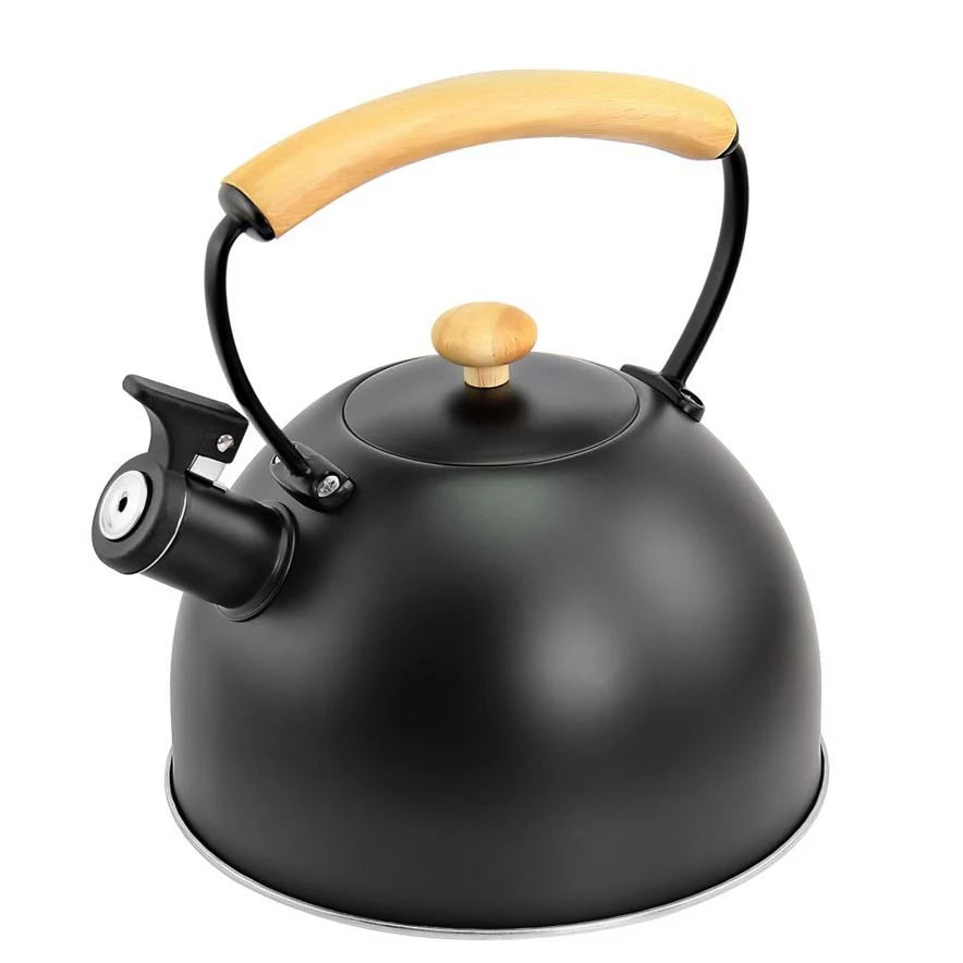 Black Vitange Wasserkocher I Cookini by MONDEX I Holzgriffe 2,5 L