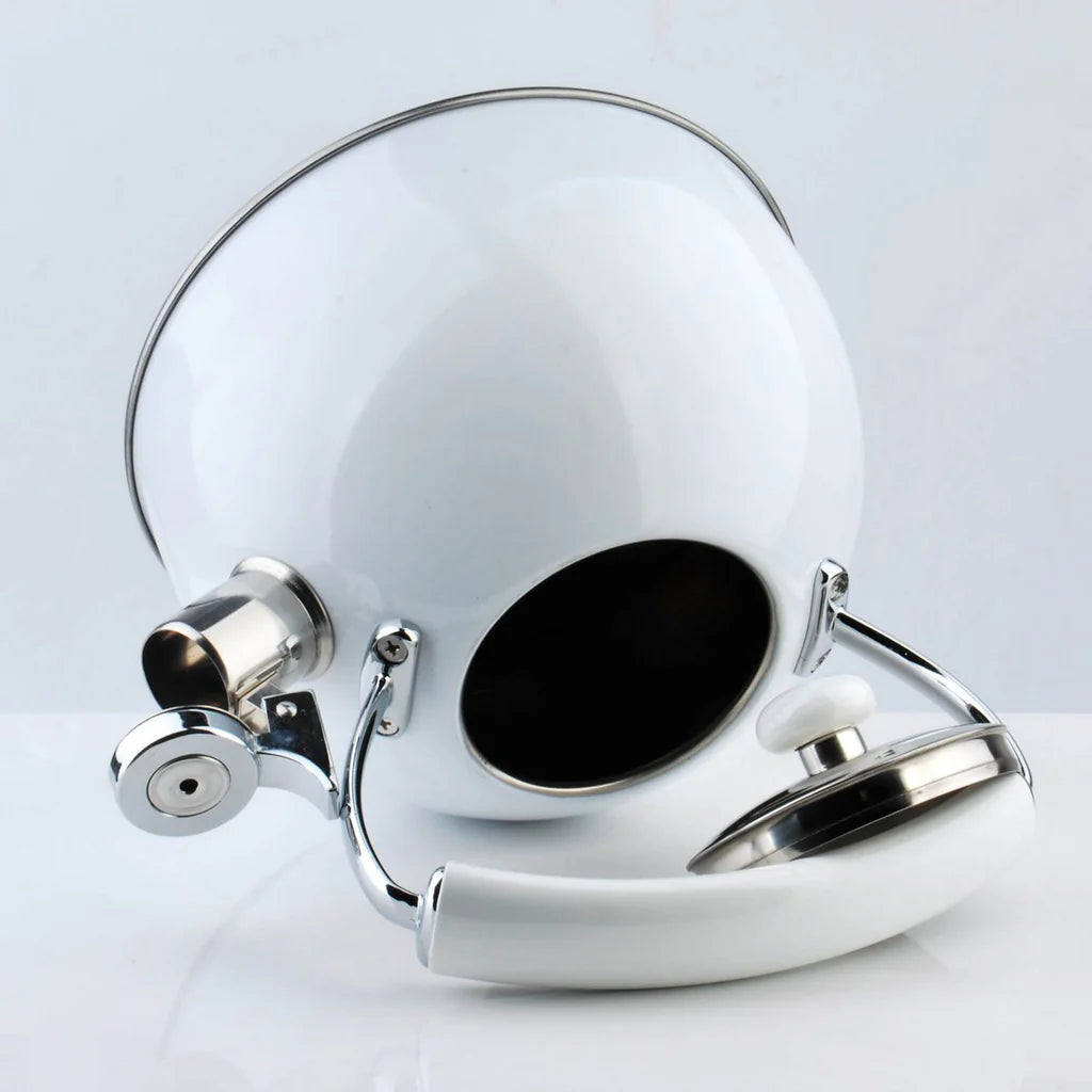 Bouilloire blanche vintage I Cookini par MONDEX I Poignées blanches 2,5 L