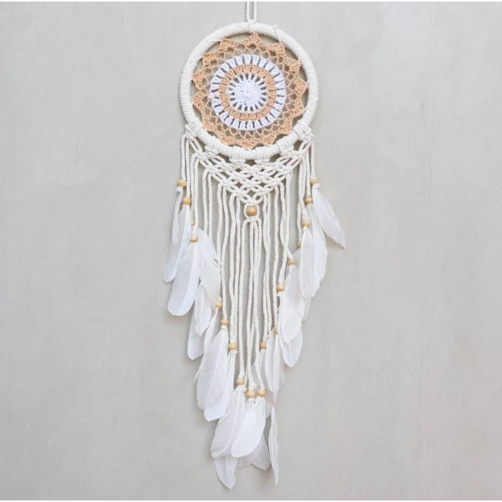 Décoration murale | Rammelaartje | Attrape-rêves au crochet