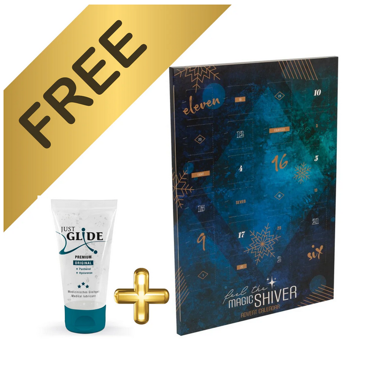 Magic Shiver | Erotikkalender 2024 + Gratis 1x 50ml Just Glide Premium Gleitgel - Warenwert CHF 400.-