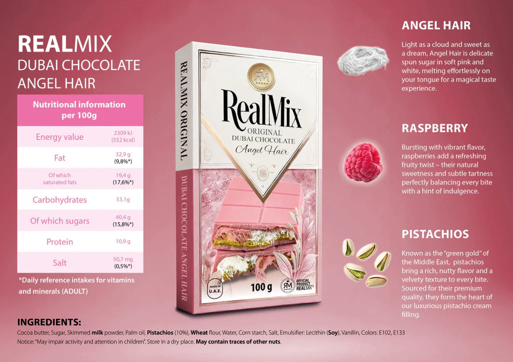 REALMIX - Angel Hair Schokolade 100g
