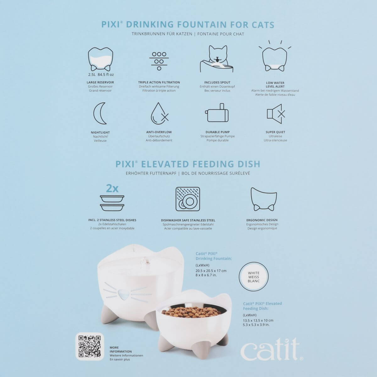 Catit Pixi Fountain Combo Kit Automat für Katzen