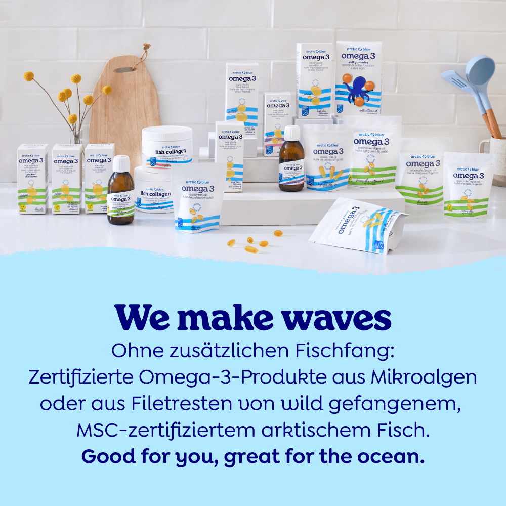 Arctic Blue Vegane Omega-3-Gummis DHA Vitamin D3 und Jod (30 Gummis) - Erhältlich ab 15.6.26
