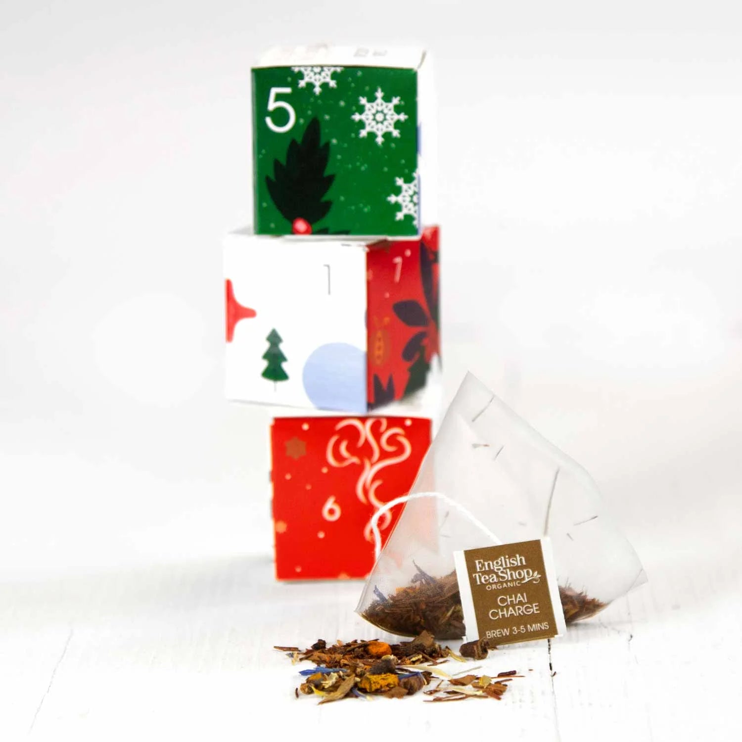 Puzzle Tee Adventskalender "Happy Holiday", BIO, 25 einzelne Boxen - Jetzt vorbestellen erhältlich ab 1.11.2025