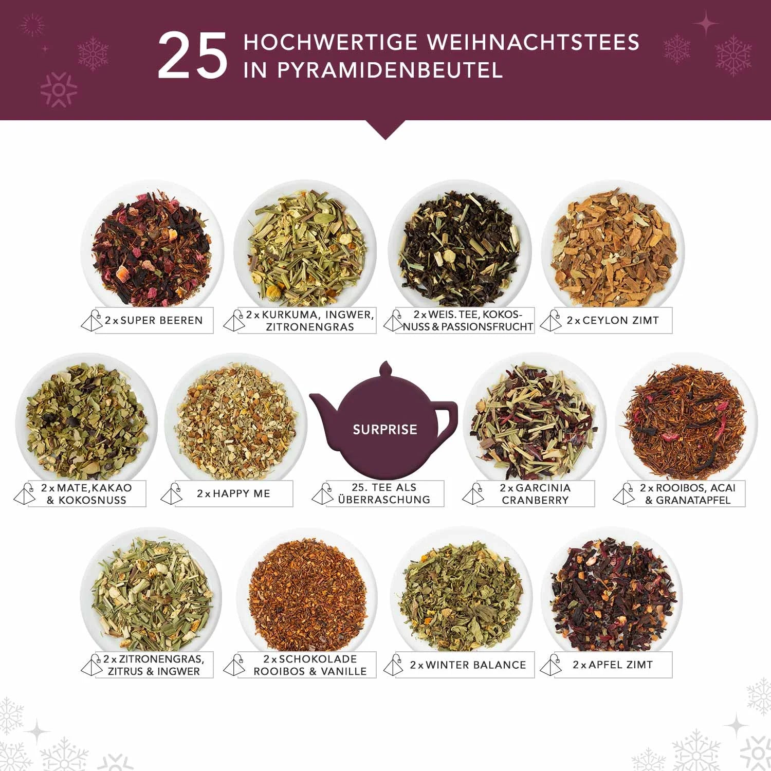 Puzzle Tee Adventskalender "White Ornaments" - Jetzt vorbestellen erhältlich ab 1.11.2025