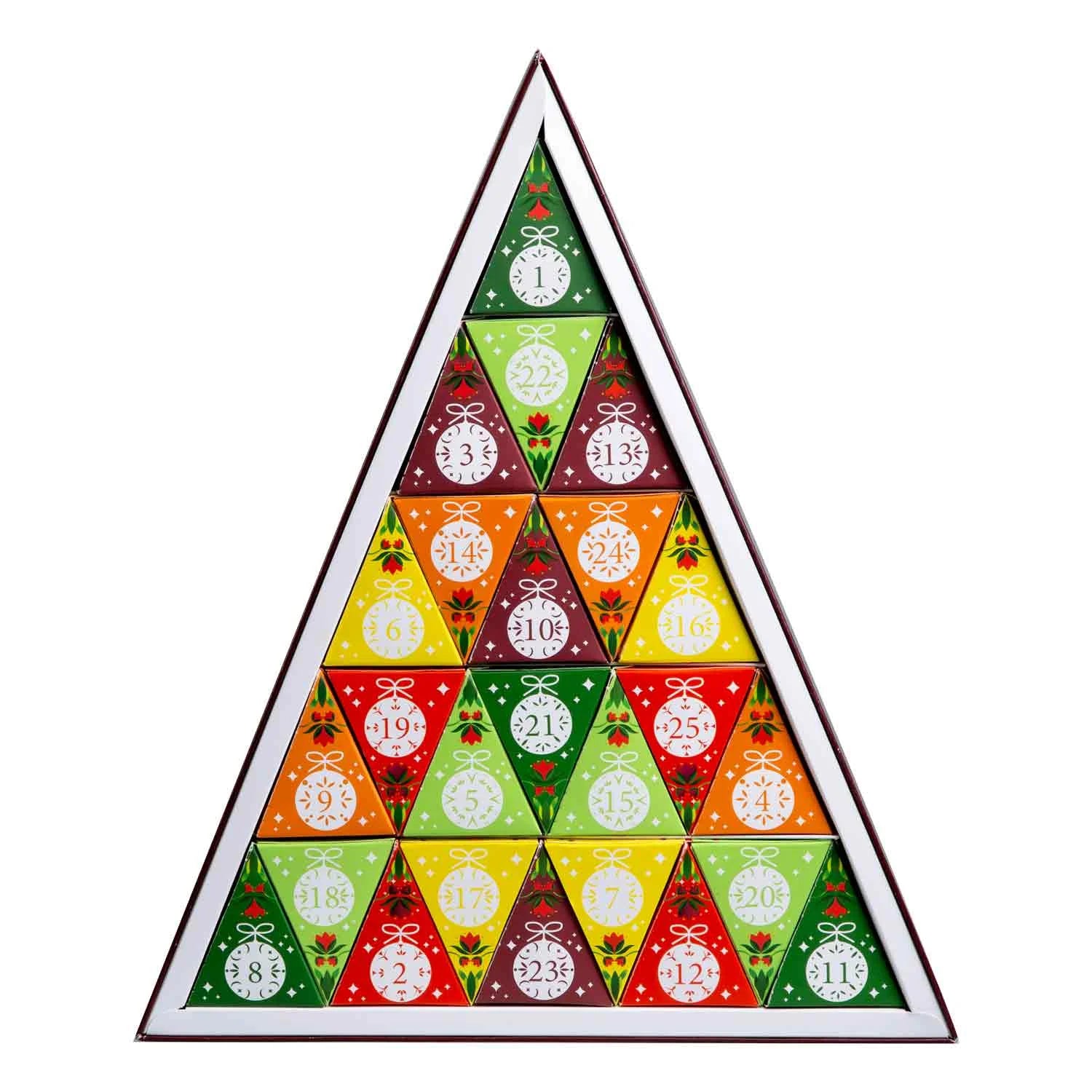 Tee Adventskalender "Mosaik grün", BIO, 25 Pyramidenbeutel - Jetzt vorbestellen erhältlich ab 1.11.2025
