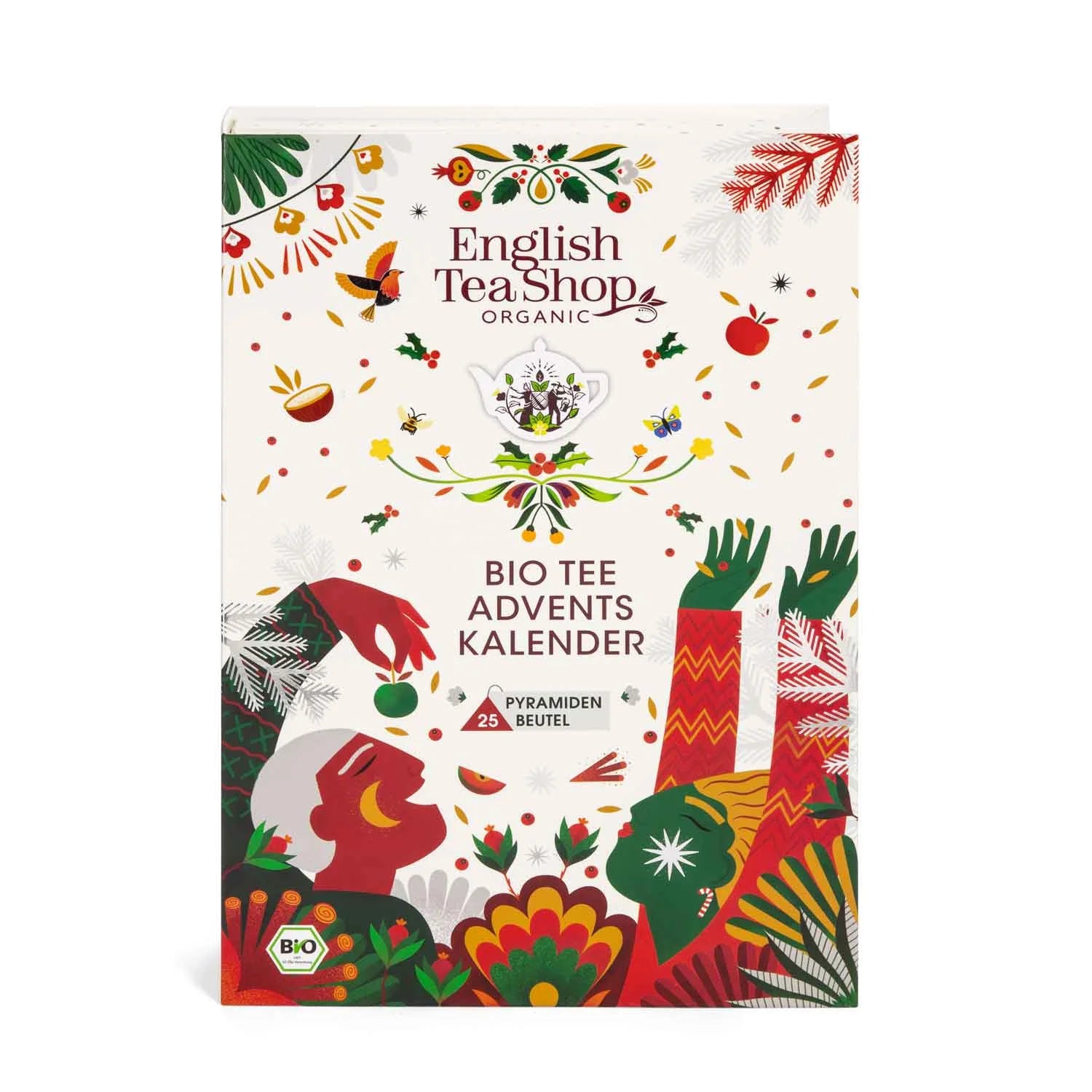 Adventskalender "Teebuch", BIO, 24 x Früchtetee, Kräutertee, Weihnachtstee in Pyramidenbeutel - Jetzt vorbestellen erhältlich ab 1.11.2025