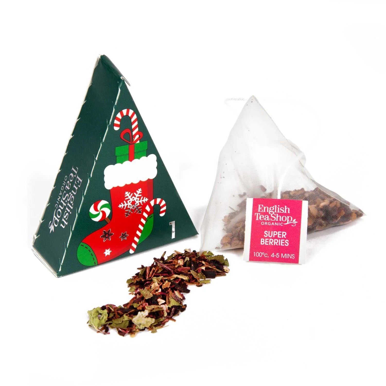 Adventskalender "Teebuch", BIO, 24 x Früchtetee, Kräutertee, Weihnachtstee in Pyramidenbeutel - Jetzt vorbestellen erhältlich ab 1.11.2025