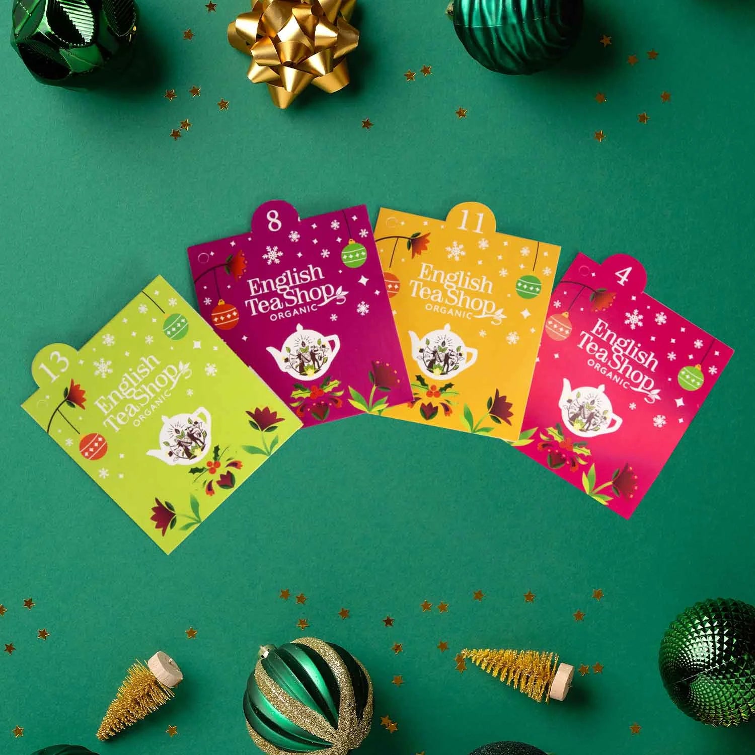 BIO Tee Adventskalender 2025 "Christmas Countdown" rot, 25 Teebeutel - Jetzt vorbestellen erhältlich ab 1.11.2025