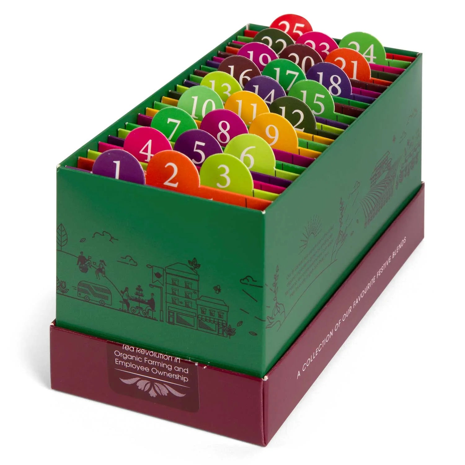 BIO Tee Adventskalender 2025 "Christmas Countdown" grün, 25 Teebeutel - Jetzt vorbestellen erhältlich ab 1.11.2025