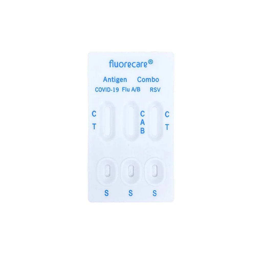 fluorecare® 4in1 SARS-CoV-2, Influenza A/B & RSV Combo-Schnelltest - langes MHD 07/26