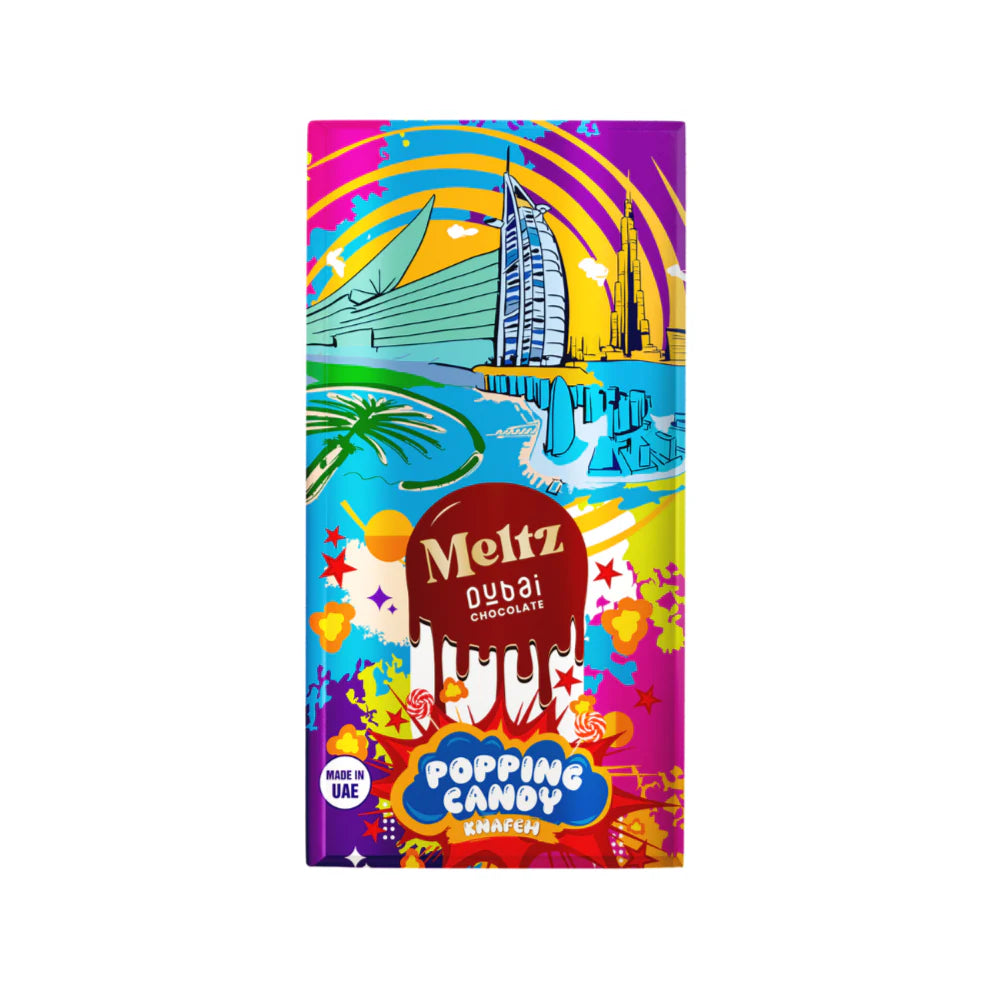 Meltz Dubai Schokolade – Popping Candy & Knafeh (75g) - Bestseller