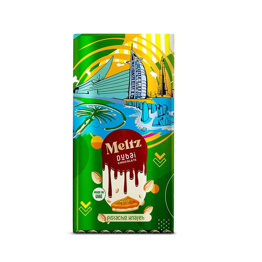 Meltz Original Dubai Schokolade - Pistazien knafeh (75g) - Made in Dubai