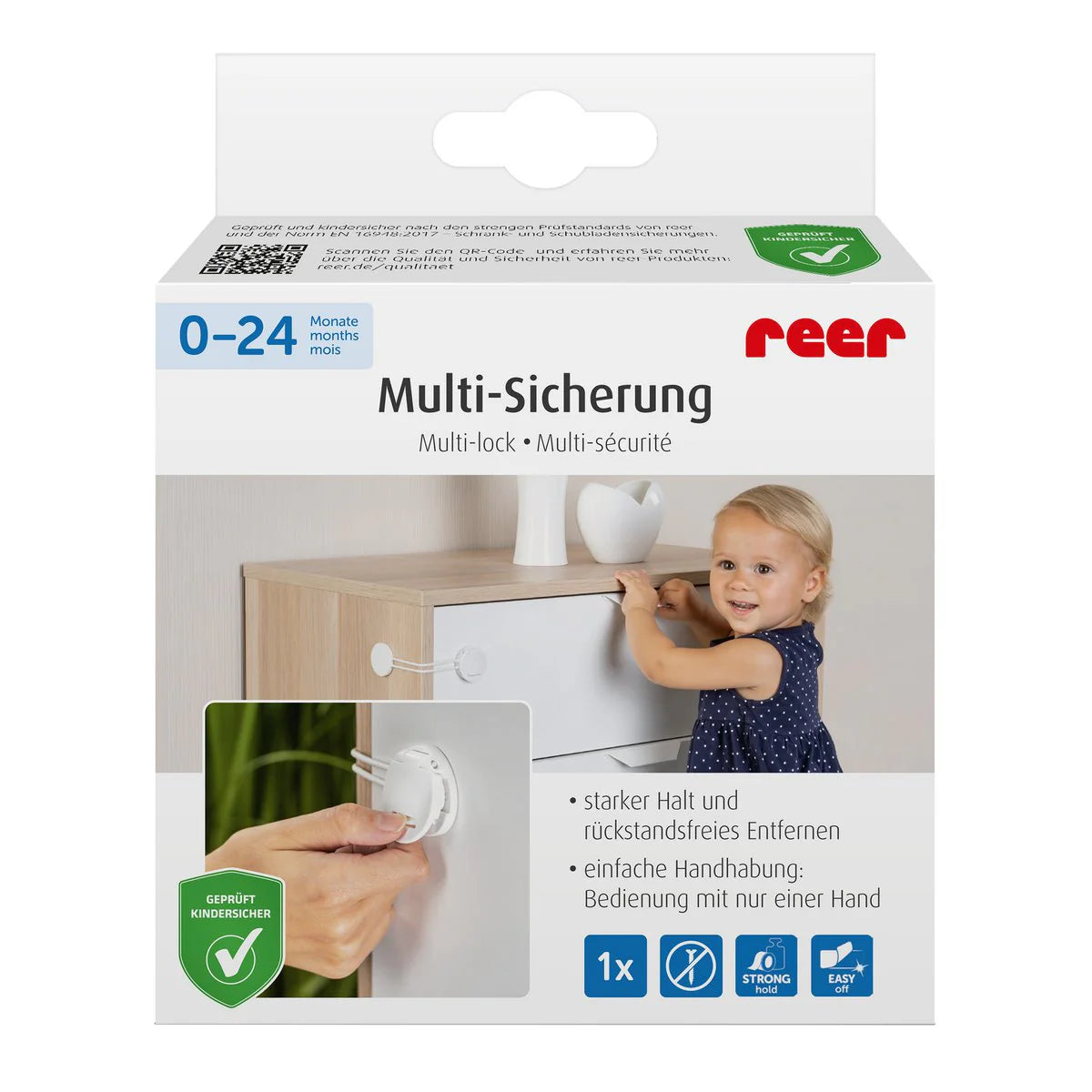 Multisicherung zum Sichern von Schränken, Schubladen und mehr Marke reer