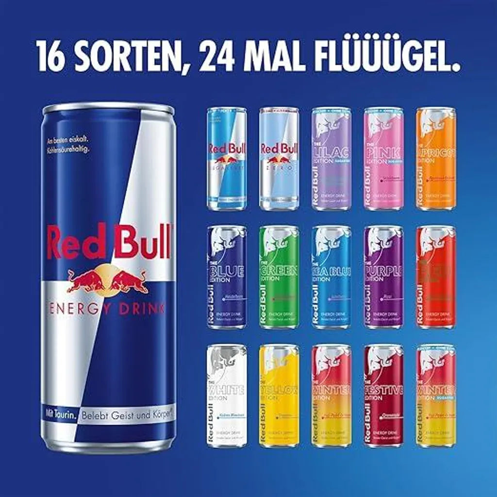Red Bull Adventskalender 2025 – 24 Dosen Energy Drink Mix - Nur für kurze Zeit!