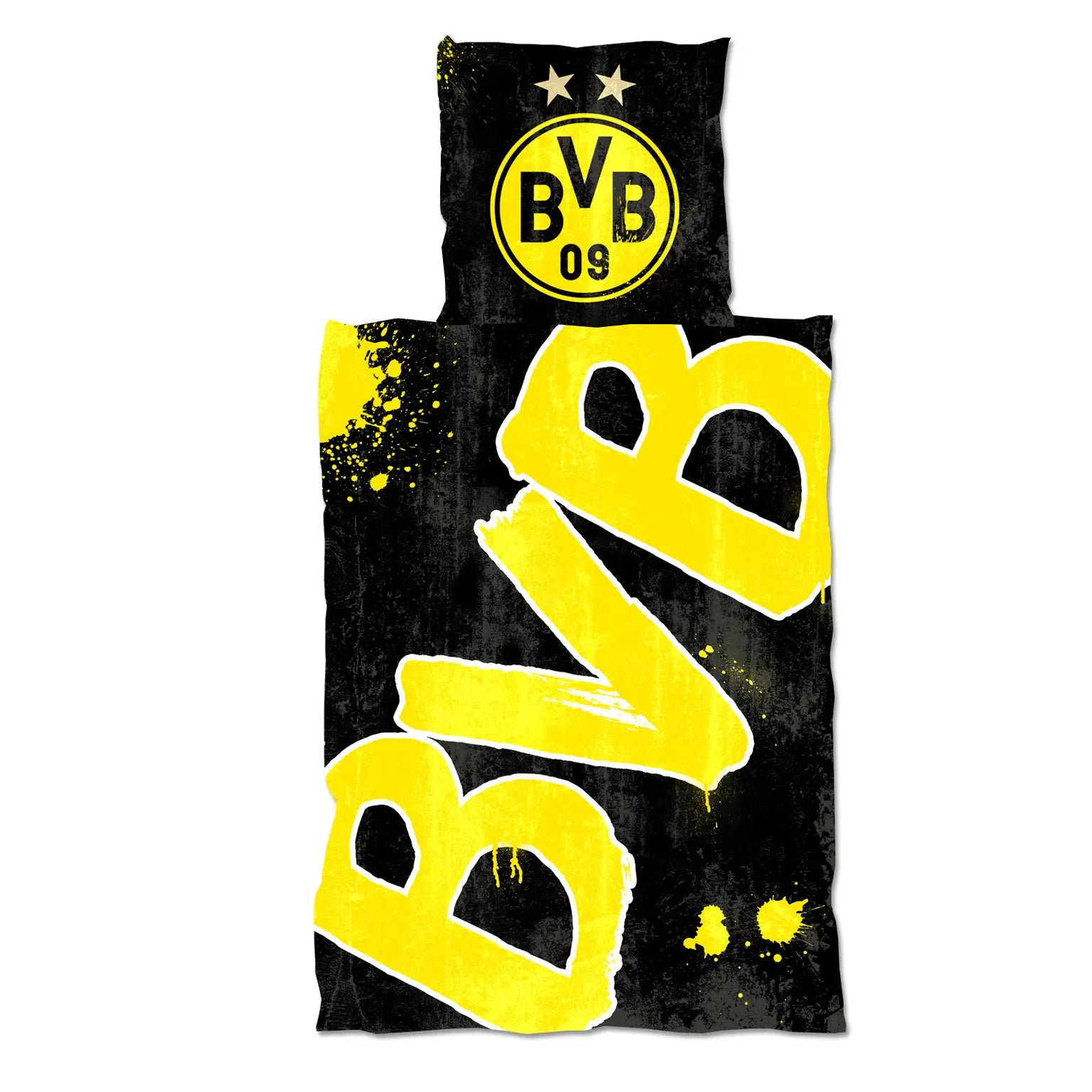 BVB-Bettwäsche Glow in the Dark (135x200cm)