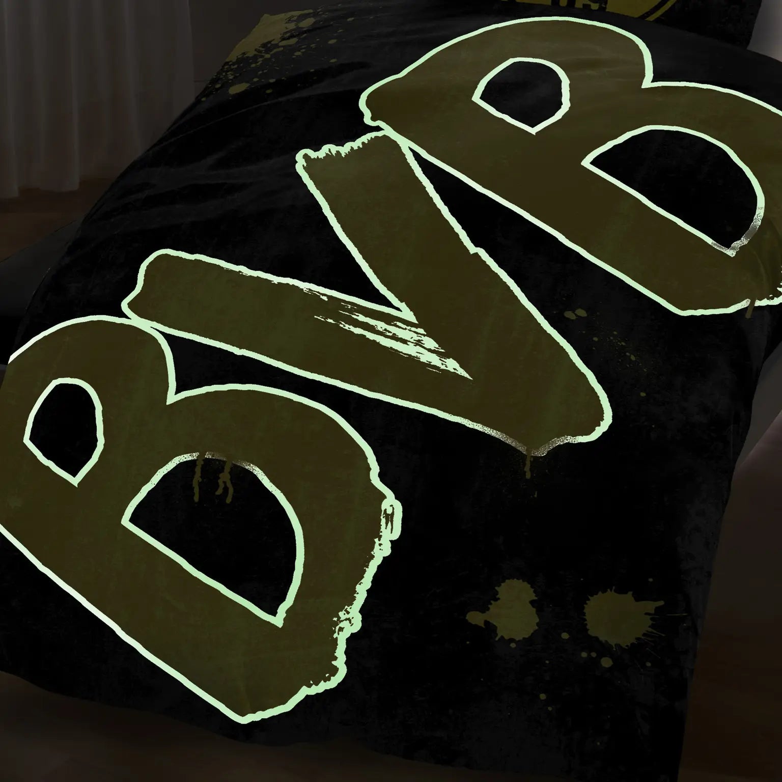 BVB-Bettwäsche Glow in the Dark (135x200cm)