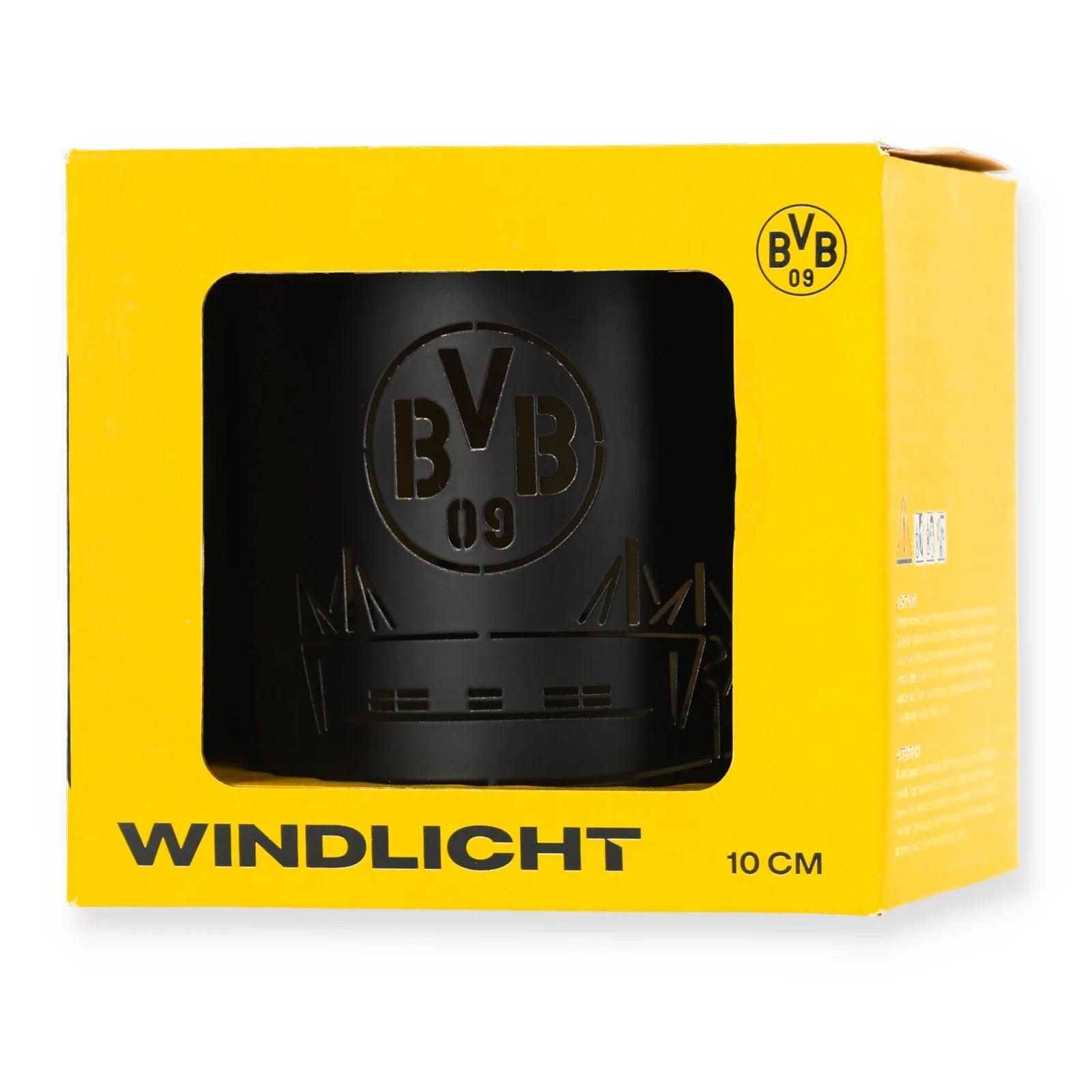 BVB Windlicht mit Skyline schwarz - Jetzt vorbestellen erhältlich ab 1.1.2026