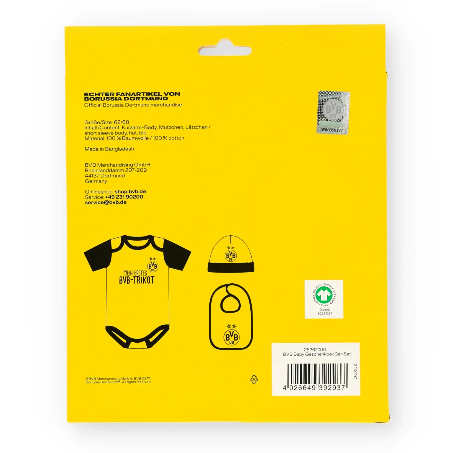 BVB Baby Geschenkbox 3er-Set